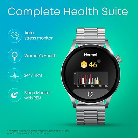 Fastrack Radiant FX4 1.51" AMOLED Metal Smart Watch