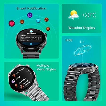 Fastrack Radiant FX4 1.51" AMOLED Metal Smart Watch