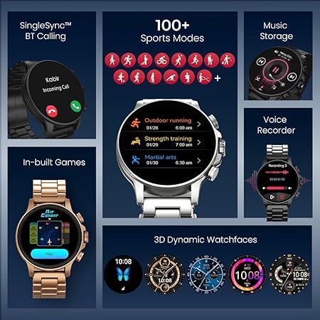 Fastrack Marvellous FX2 1.54" Super AMOLED Smart Watch