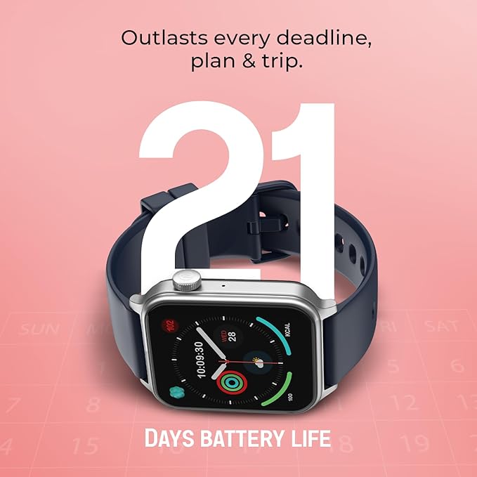 Noise Pulse Hyper Smart Watch With Deep Wine Color