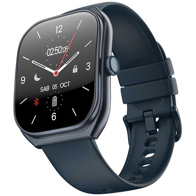 Noise Icon Arc 2.01" Immersive Curved Display Smartwatch In Space Blue Color