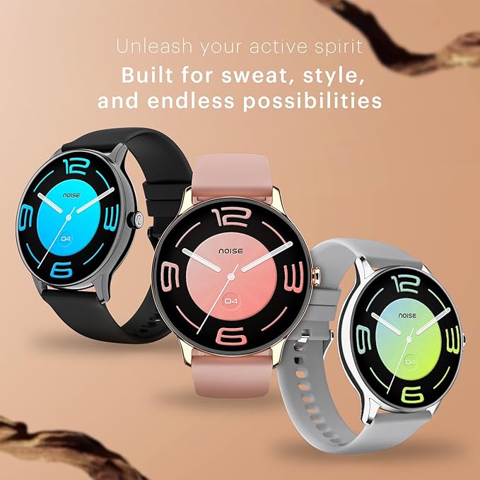 Noise Twist Go Round dial Smartwatch In Silver Grey Color
