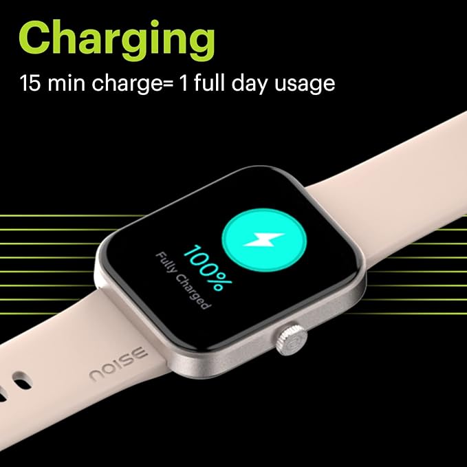 Noise ColorFit Pulse Grand Smart Watch In Oilve Green Color