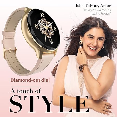 Noise Diva Smartwatch with Diamond Cut dial