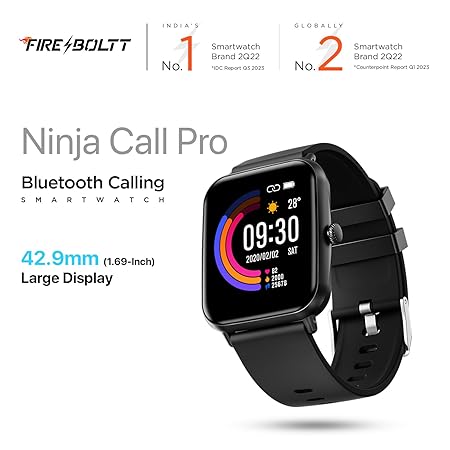 Fire-Boltt Ninja Call Pro Smart Watch Dual Chip Bluetooth Calling